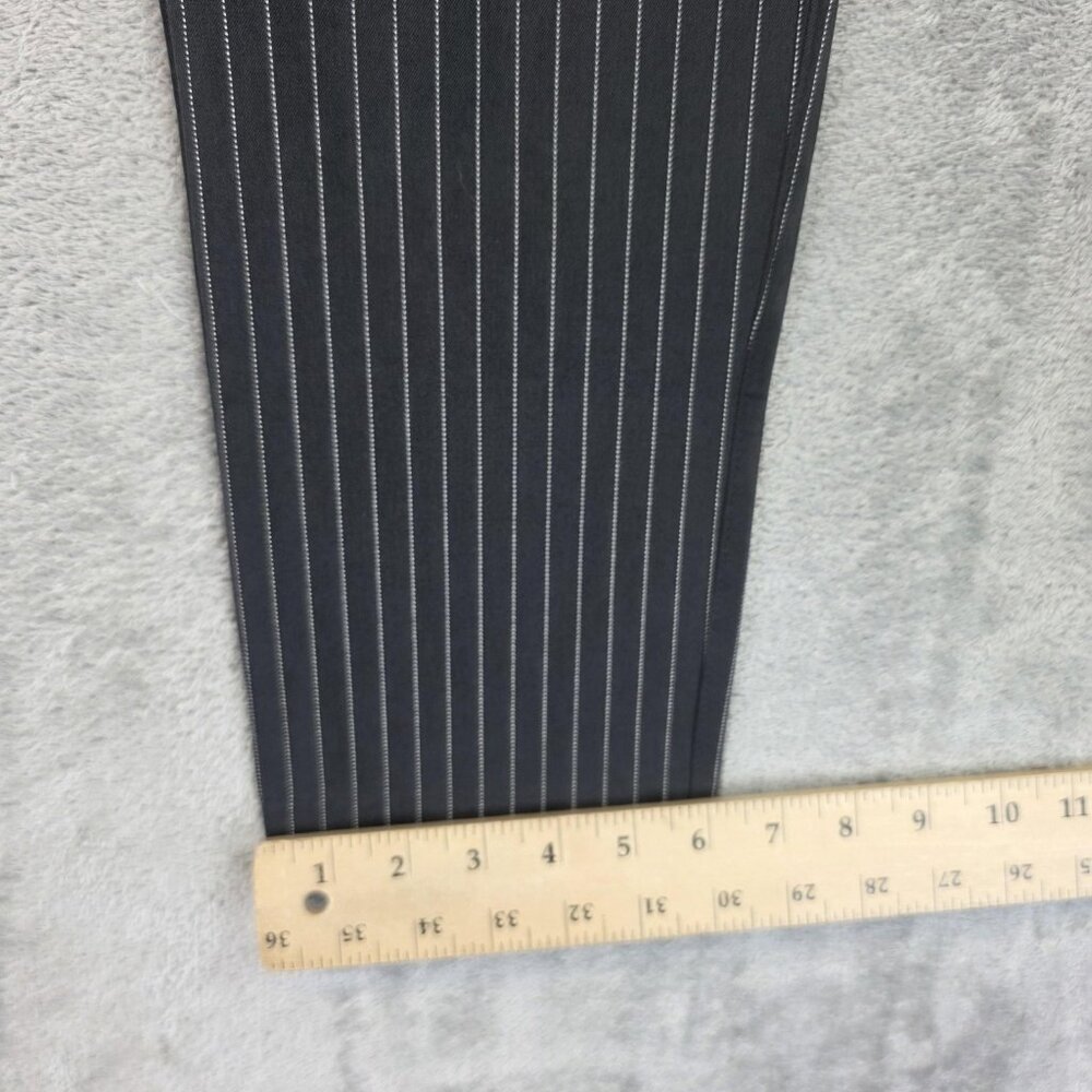 Old Navy Pants Womens Size 10 Gray Pinstripe High Rise Pixie Skinny Ankle Dress - Picture 7 of 12
